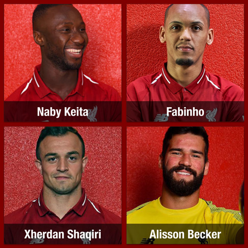 Four New Liverpool FC faces